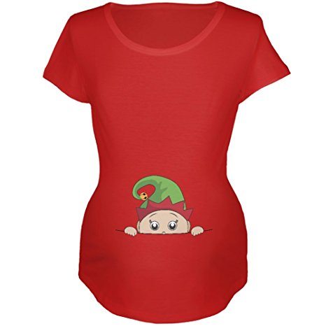 Red Maternity Christmas shirt