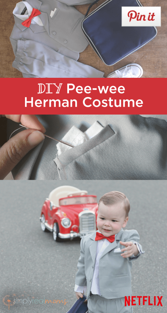 Pee Wee Herman DIY Costume from Simply Real Moms 