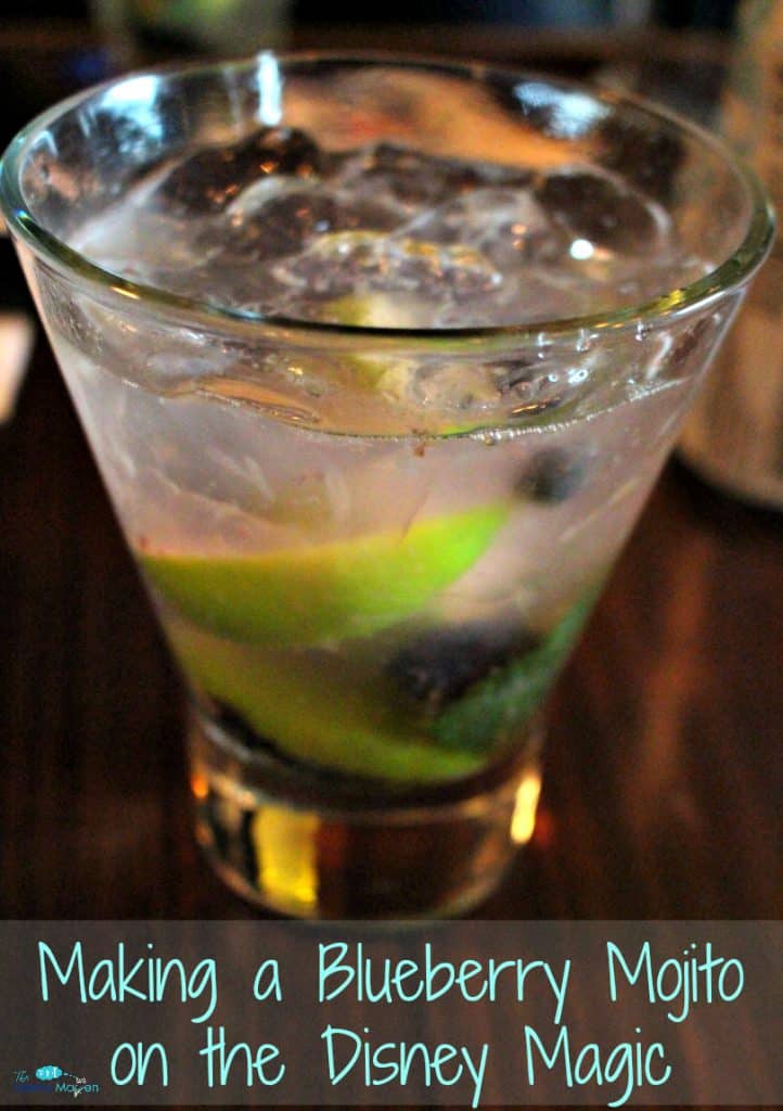 Making a Bluebery Mojito - Marvel at Sea Comes to the Disney Magic | The Mama Maven Blog