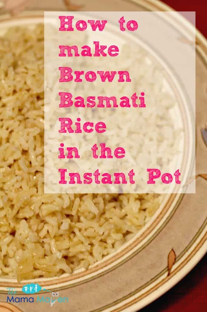 How to Make Brown Basmati Rice | The Mama Maven Blog