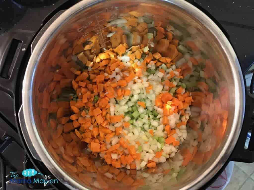 Chicken Sweet Potato and Kale Soup in the Instant Pot - Gluten Free, Paleo, Whole 30 Compliant #healthy | The Mama Maven Blog