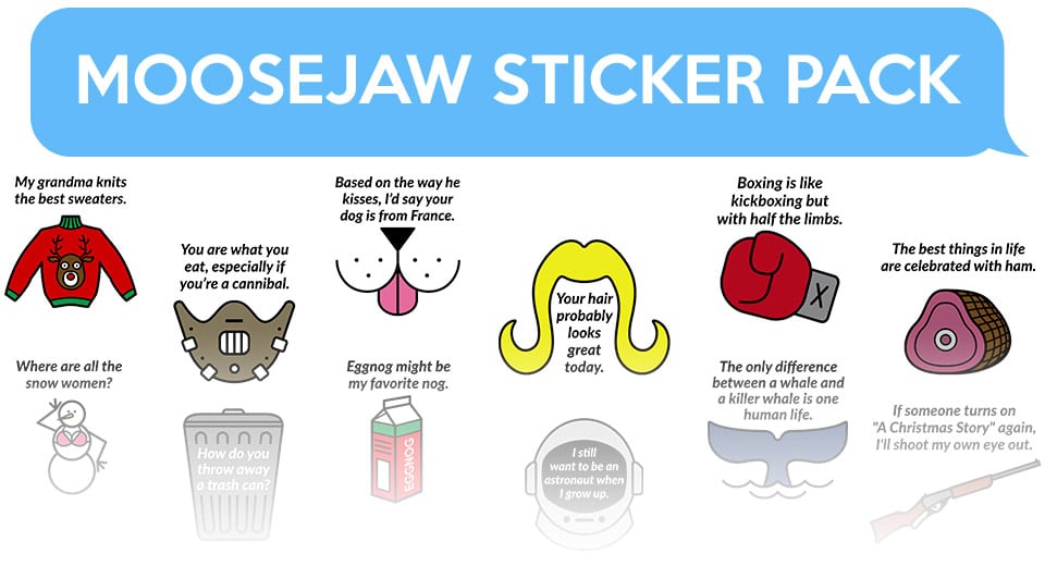 Moosejaw FREE Sticker App Brings More Messaging Madness to Your iPhone