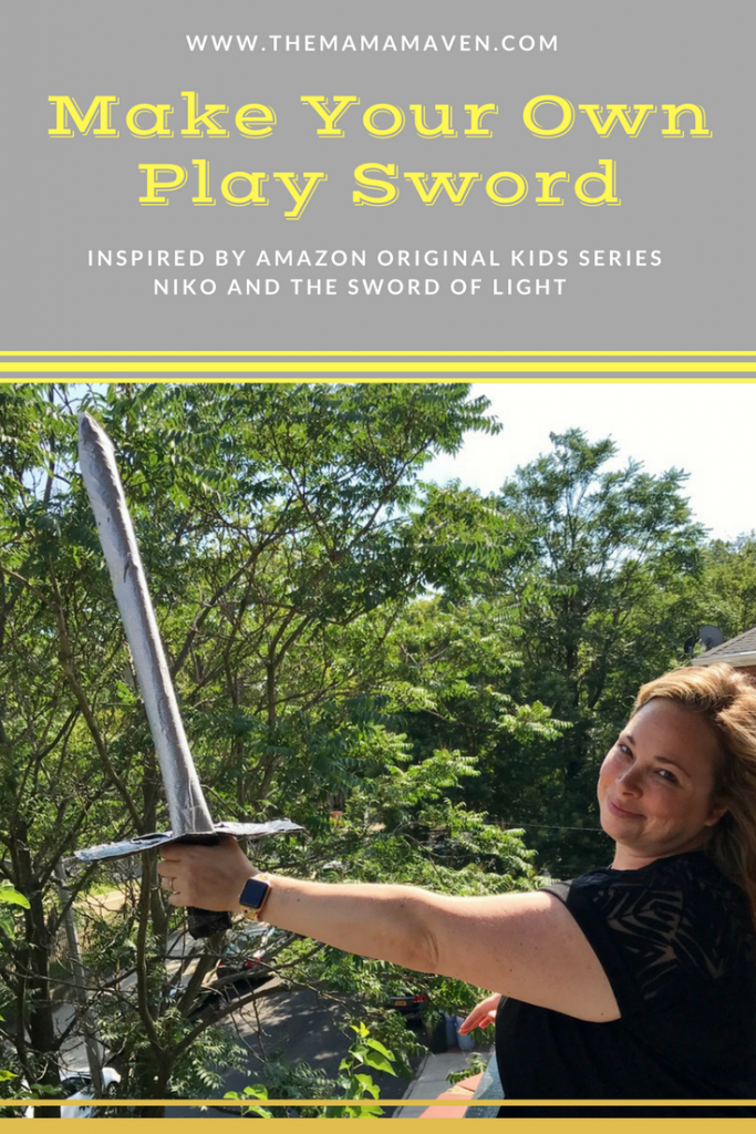 Make Your Own Play Sword + Niko and the Sword of Light Premieres on Amazon Video #AD | The Mama Maven Blog