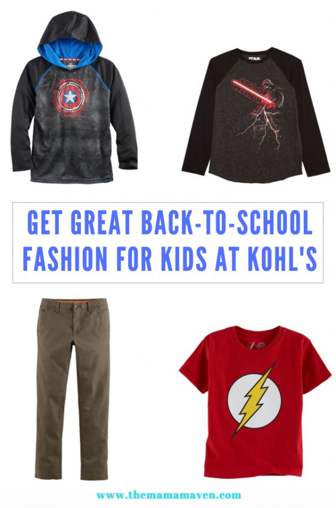 Back to School Fashion for Kids at Kohl's #AD #KohlsBacktoSchool #GameOn | The Mama Maven Blog