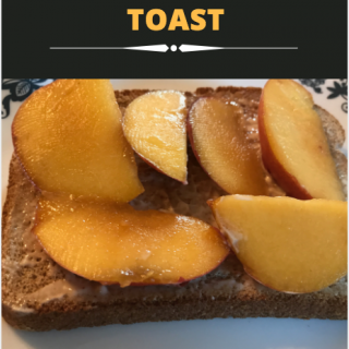 Maple Peach Toast - 3 Delicious and Easy Breakfast Toast Recipes #AD #BelievablyOrganic #Target | The Mama Maven Blog