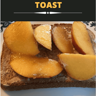 Maple Peach Toast - 3 Delicious and Easy Breakfast Toast Recipes #AD #BelievablyOrganic #Target | The Mama Maven Blog