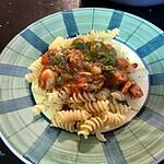 spinach, white bean and sausage rotini