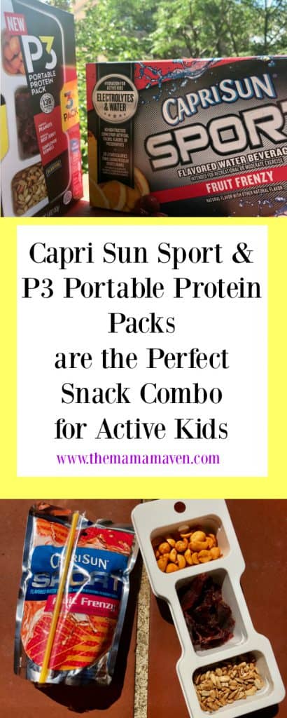 Capri Sun Sport & P3 Portable Protein Packs are the Perfect On-the-Go Beverage and Snack Combo for Active Kids #AD | The Mama Maven Blog