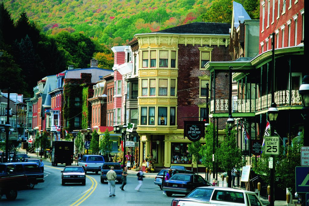 Downtown Jim Thorpe, Pennsylvania. Photo courtesy of Pocono Mountains Visitor Bureau | The Mama Maven Blog 