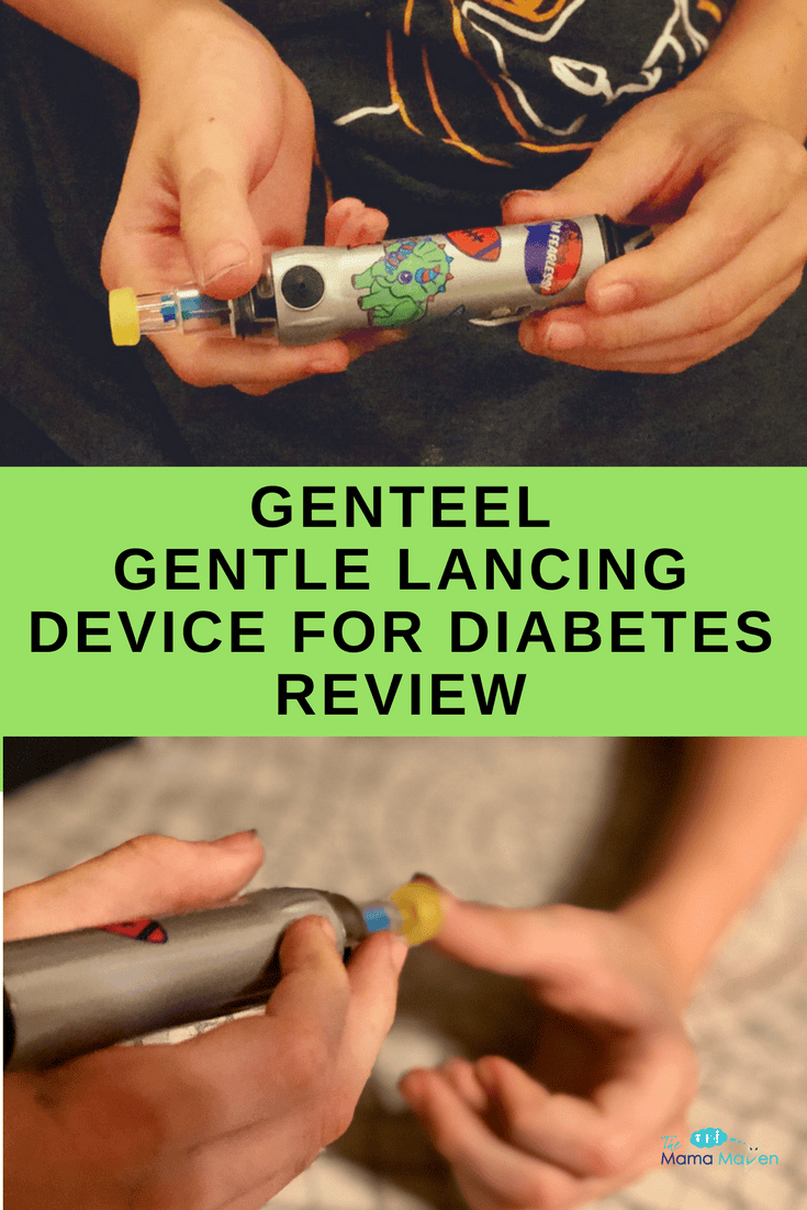 Genteel Gentle Lancing Device for Diabetes Offers Painless Blood Glucose Testing | The Mama Maven Blog #Type1Diabetes #genteel #t1d #gentlelancingdevice #diabetes