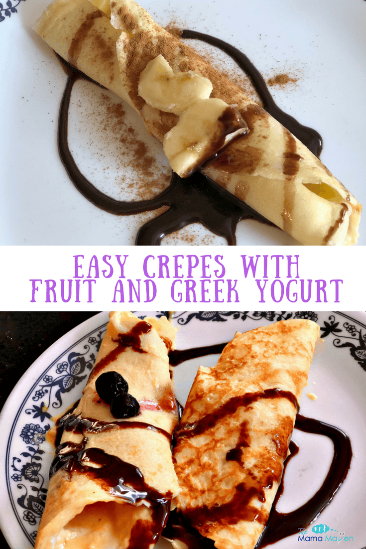 Easy Crepes with Fruit and Greek Yogurt