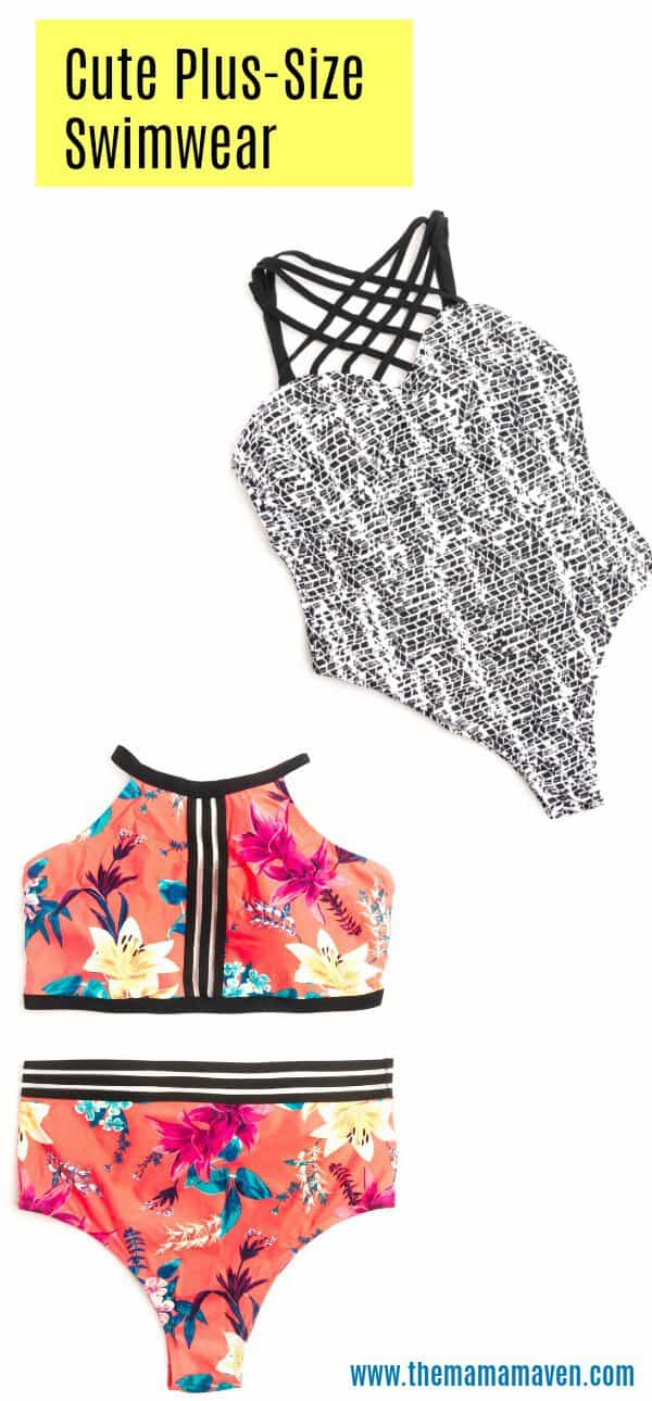 surfs up cute plus size swimwear picks from boutique at jcpenney jcpenney plus size bathing suits