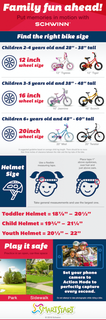 Is Your Child's Bike and Helmet the Right Size? Schwinn Family Ride Guide Can Help + Sweepstakes | The Mama Maven Blog