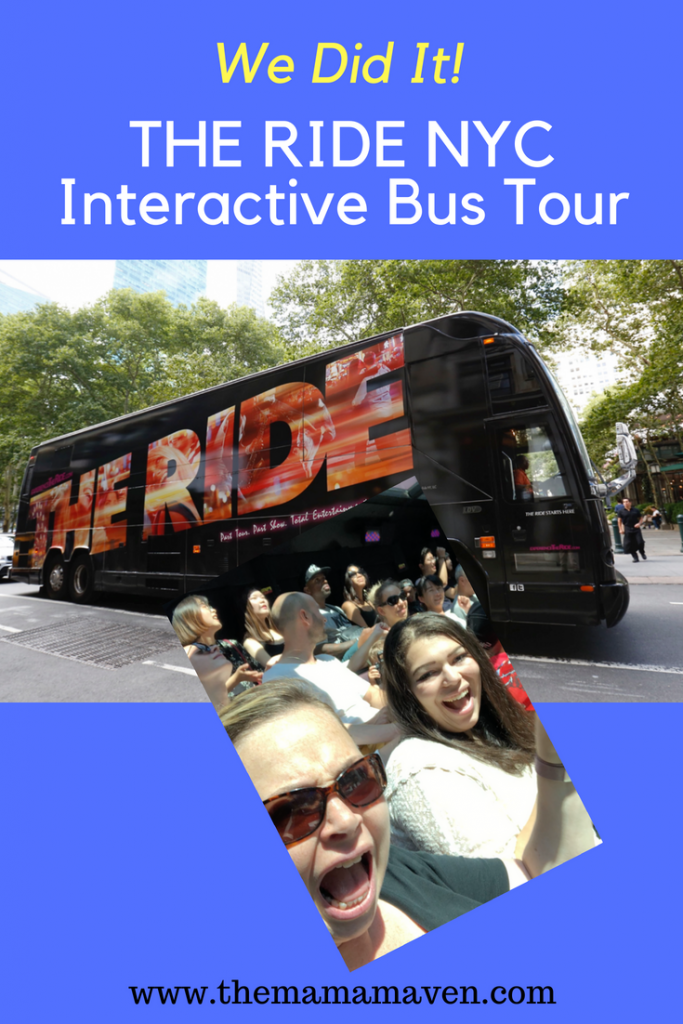 We Did It! THE RIDE NYC Interactive Bus Tour (+ Discount Code) | The Mama Maven Blog