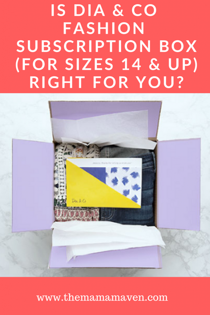 Dia & Co Plus Size Fashion Subscription Box Unboxing and Review | The Mama Maven Blog