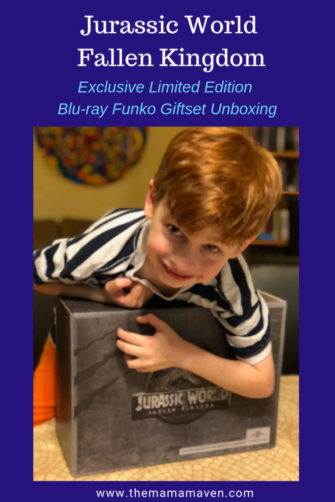 Jurassic World Fallen Kingdom Exclusive Limited Edition Blu-ray Funko Giftset Unboxing | The Mama Maven Blog