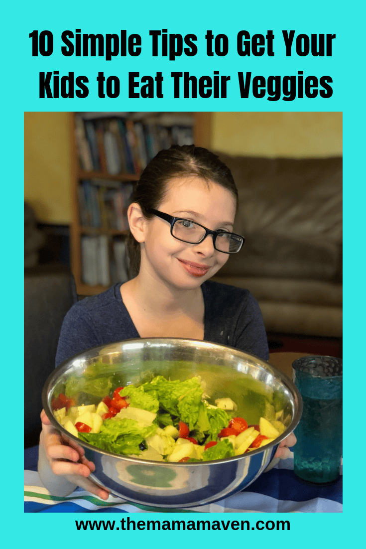 10 Simple Tips to Get Your Kids to Eat Their Veggies #pickyeaters #eatyourveggies #veggies #salads #kids #pickyeater #veggielover
