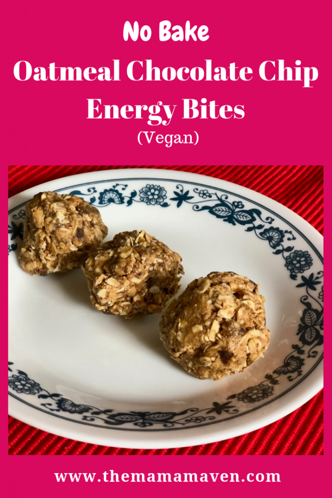 No Bake Oatmeal Chocolate Chip Energy Bites | The Mama Maven Blog