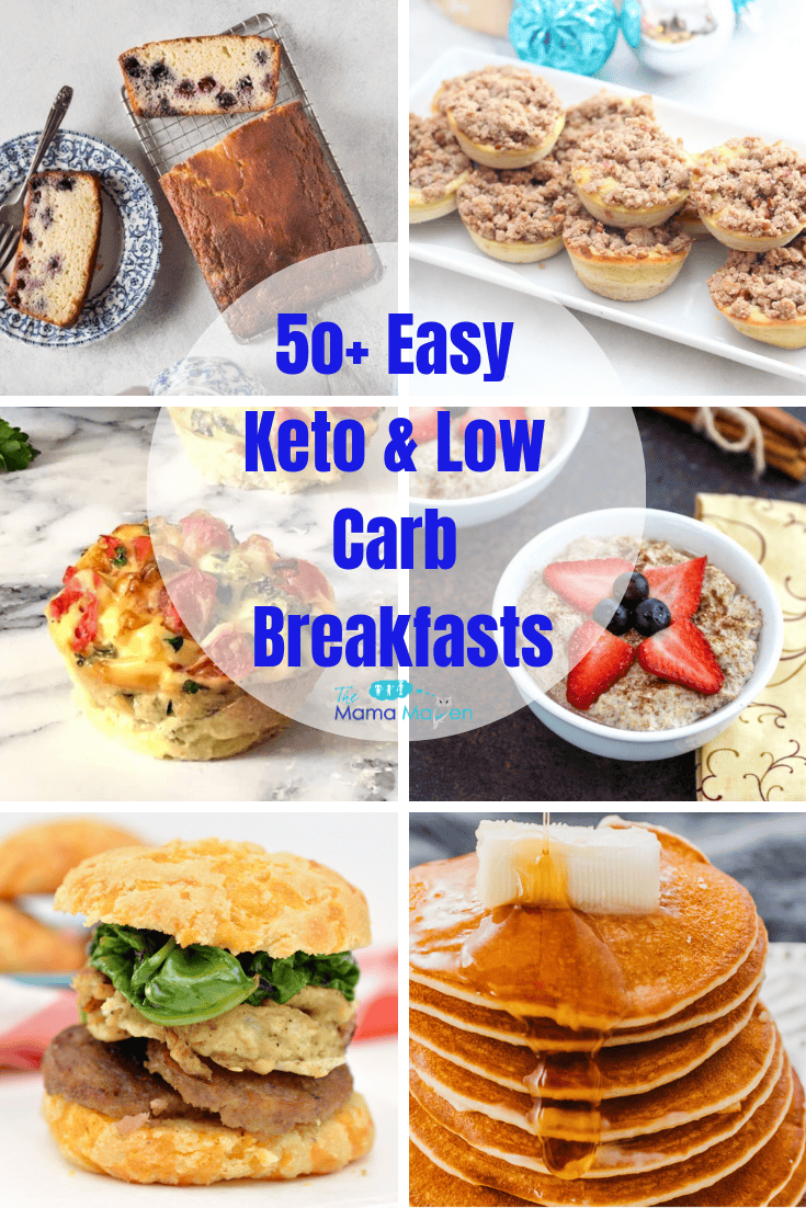 50+ Easy Keto and Low Carb Breakfasts | The Mama Maven Blog #keto #lowcarb #ketodiet #lowcarbdiet #ketogenicdiet #ketolowcarb #ketoandlowcarb #ketobreakfasts #lowcarbbreakfasts #glutenfree #health #healthyfood