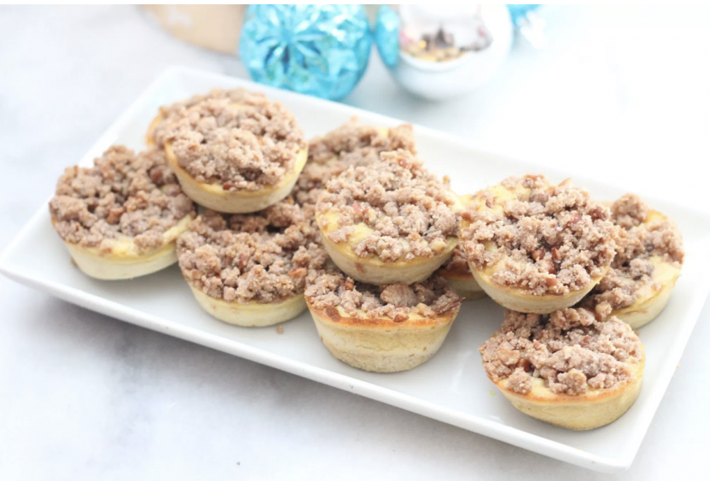 Keto Cinnamon Streusel Egg Loaf Muffins by Low Carb Delish