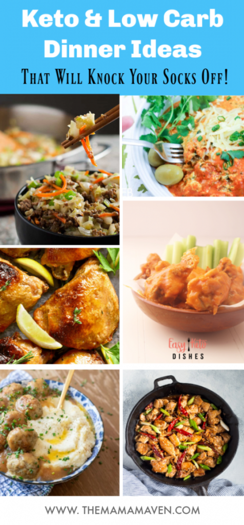 Keto and Low Carb Dinner Ideas That Will Knock Your Socks Off | The Mama Maven Blog