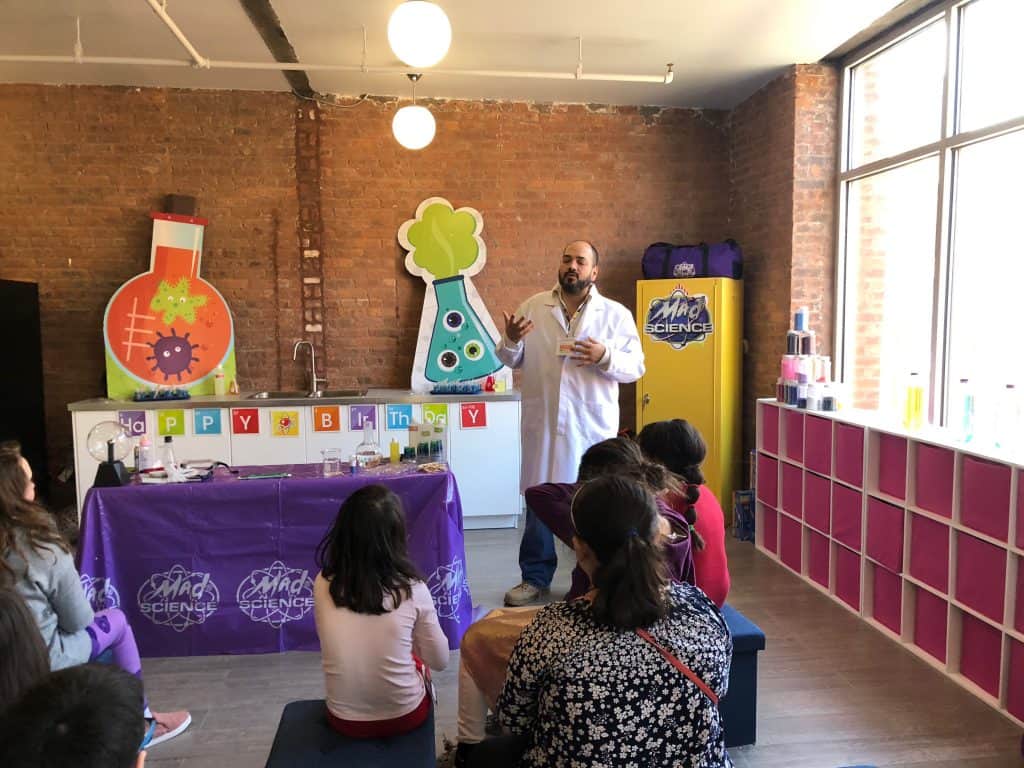 Mad Scientist STEM Birthday Party with Mad Science of NYC and Westchester | The Mama Maven Blog