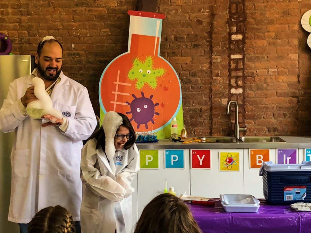 Mad Scientist STEM Birthday Party with Mad Science of NYC and Westchester | The Mama Maven Blog