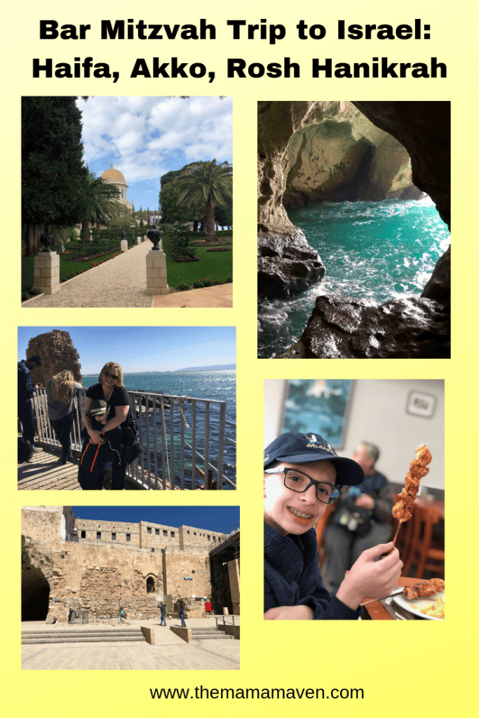 Our Bar Mitzvah Trip: Haifa, Akko, and Rosh Hanikrah | The Mama Maven Blog