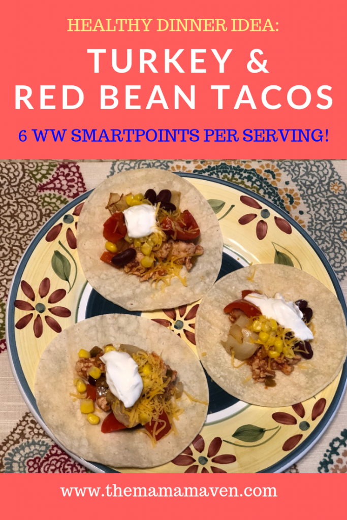 Healthy Dinner Idea: Turkey and Red Bean Tacos - 6 WW SmartPoints Per Serving! | The Mama Maven Blog