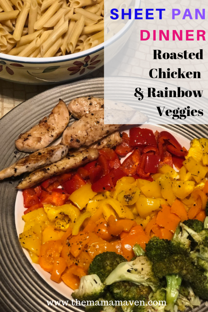 Sheet Pan Dinner: Chicken and Rainbow Veggies