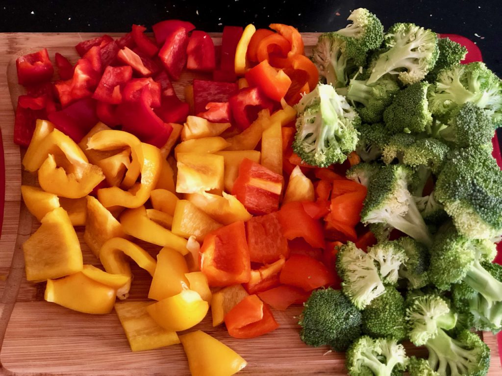 Sheet Pan Dinner: Roasted Chicken and Rainbow Veggies | The Mama Maven Blog