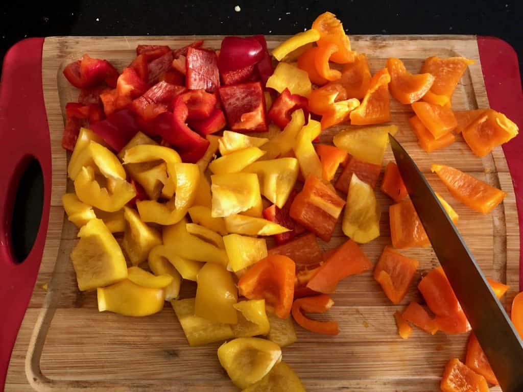 Sheet Pan Dinner: Roasted Chicken and Rainbow Veggies | The Mama Maven Blog