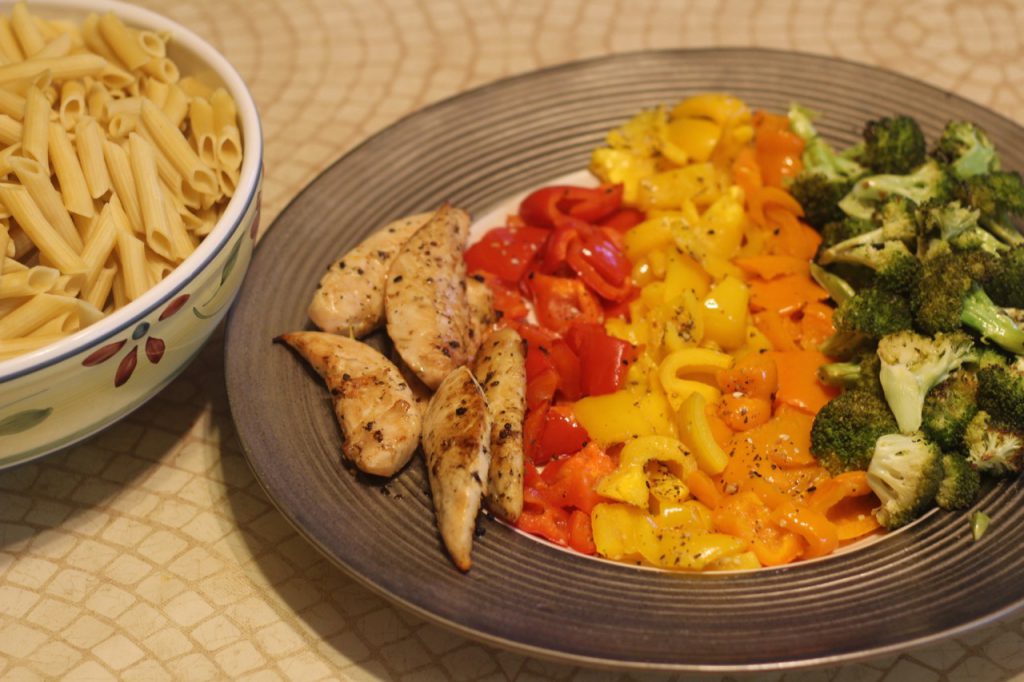 Sheet Pan Dinner: Roasted Chicken and Rainbow Veggies | The Mama Maven Blog