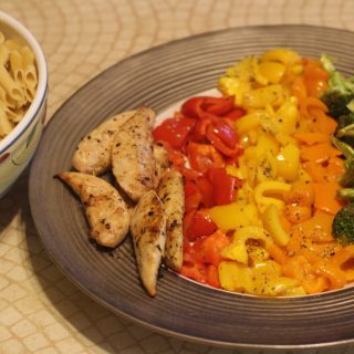 Sheet Pan Dinner: Roasted Chicken and Rainbow Veggies | The Mama Maven Blog