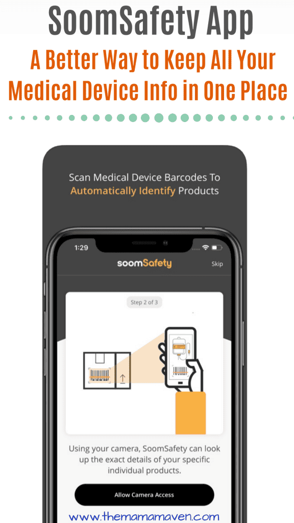 SoomSafety App: A Better Way to Keep All Your Medical Device Info in One Place | The Mama Maven Blog