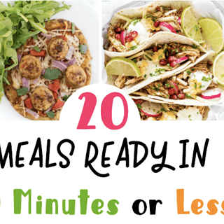 20 Meals Ready in 20 Minutes Or Less - Perfect for Busy Parents! | The Mama Maven Blog