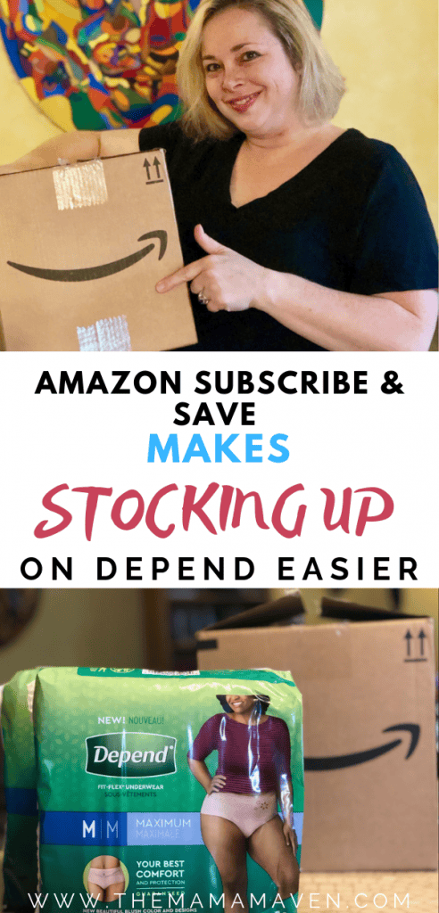 Amazon Subscribe & Save Makes Stocking up on Depend Easier | The Mama Maven Blog