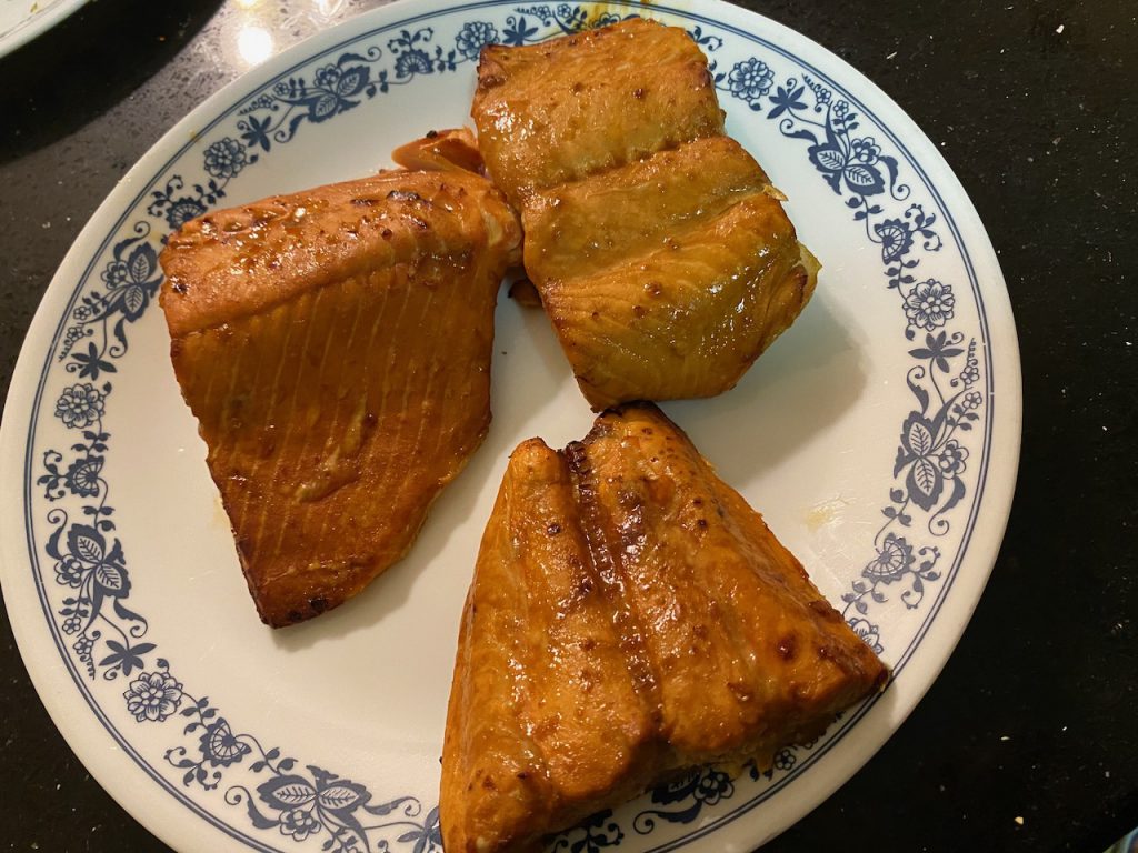 Delicious Air Fryer Honey Teriyaki Salmon | The Mama Maven Blog