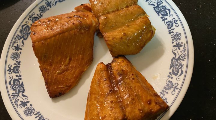 Delicious Air Fryer Honey Teriyaki Salmon | The Mama Maven Blog