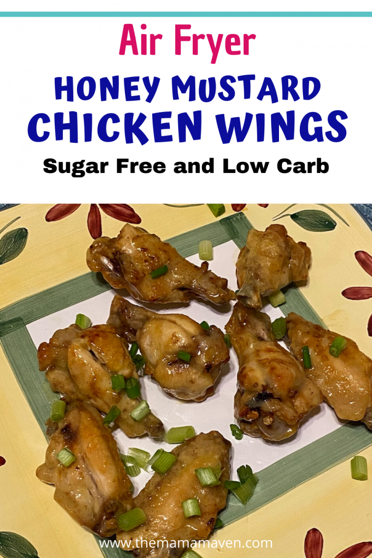 Air Fryer Honey Mustard Chicken Wings (Sugar Free and Low Carb) The Mama Maven Blog