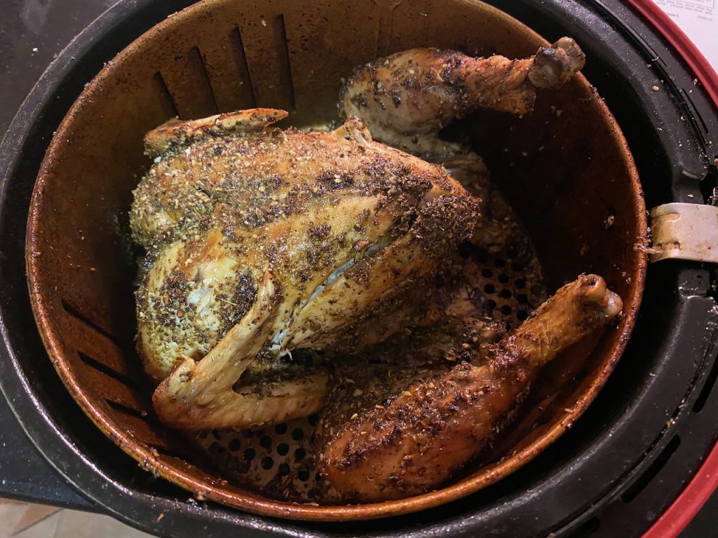 Cooked Whole Chicken in the Air Fryer