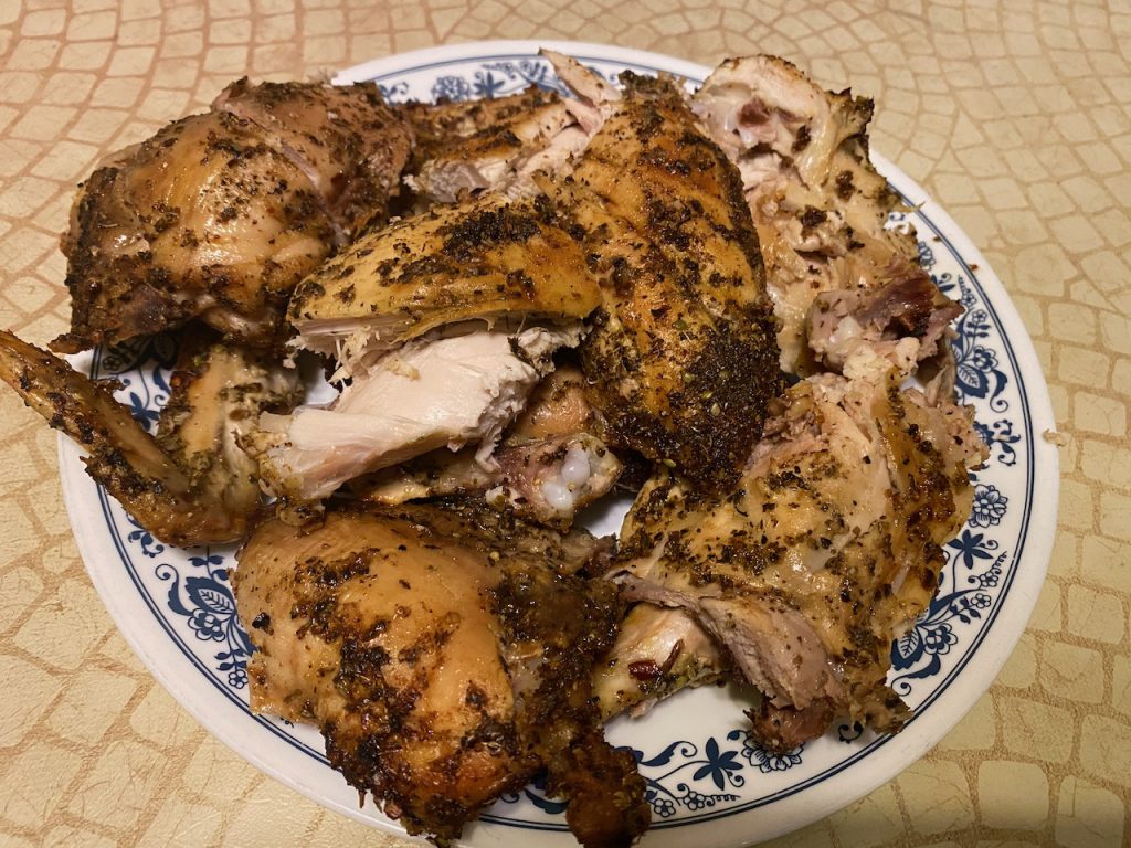 Cut Up Delicious Air Fryer Whole Roasted Chicken