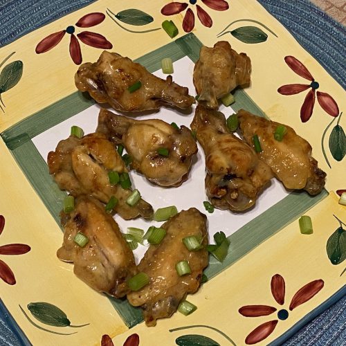 Air Fryer Honey Mustard Chicken Wings (Sugar Free and Low Carb) The