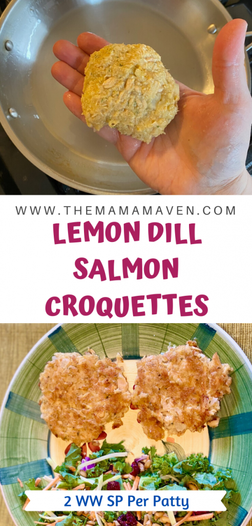 Lemon Dill Salmon Croquettes (Patties) 