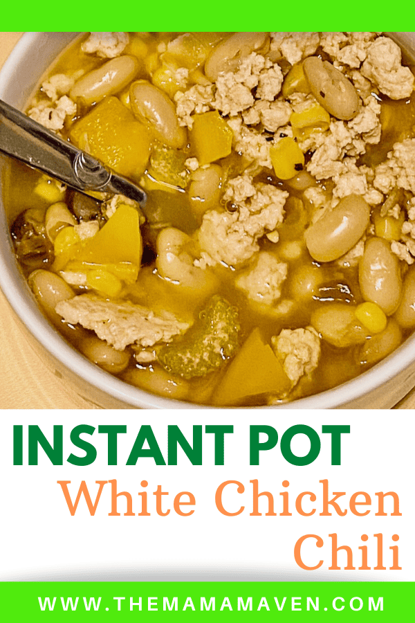 Easy Instant Pot White Chicken Chili (1 WW SP) | The Mama Maven Blog