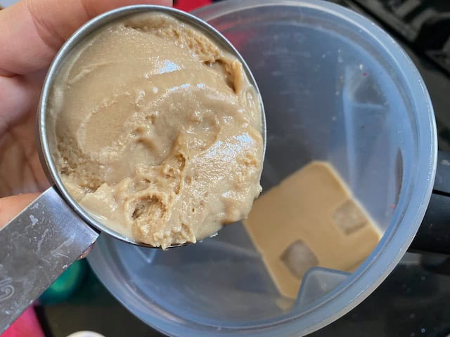 Sweetie Coffee Ice Cream into blender