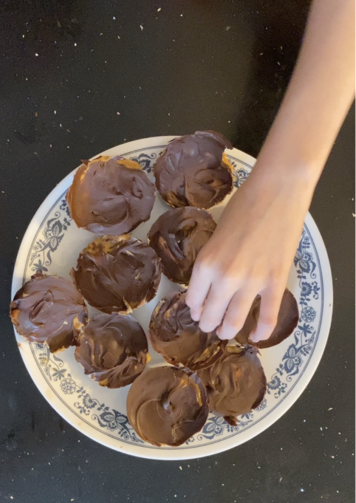Grabbing Chocolate Peanut Butter Cup | The Mama Maven Blog