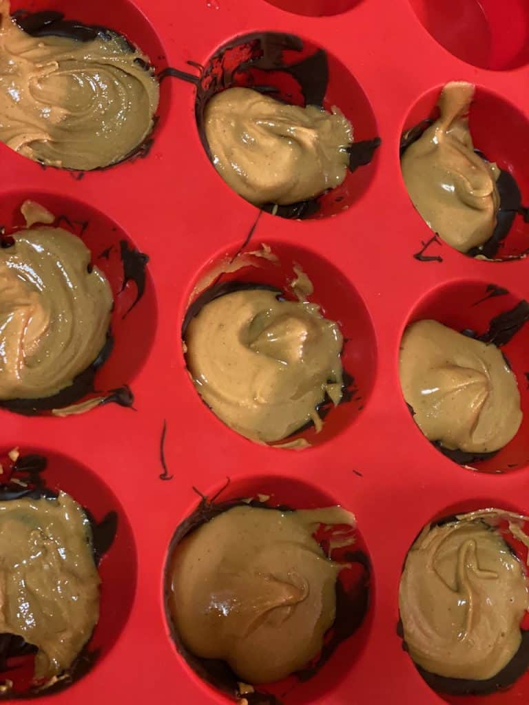 Peanut Butter in muffin pan