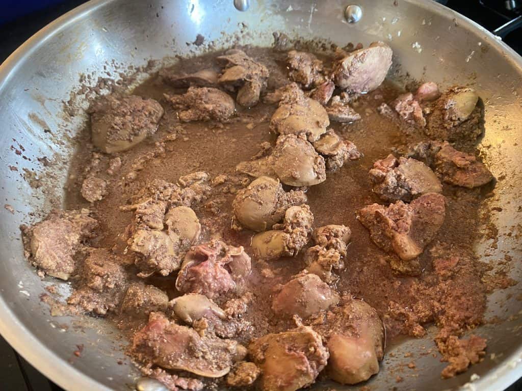 Sauteeing Chicken Livers