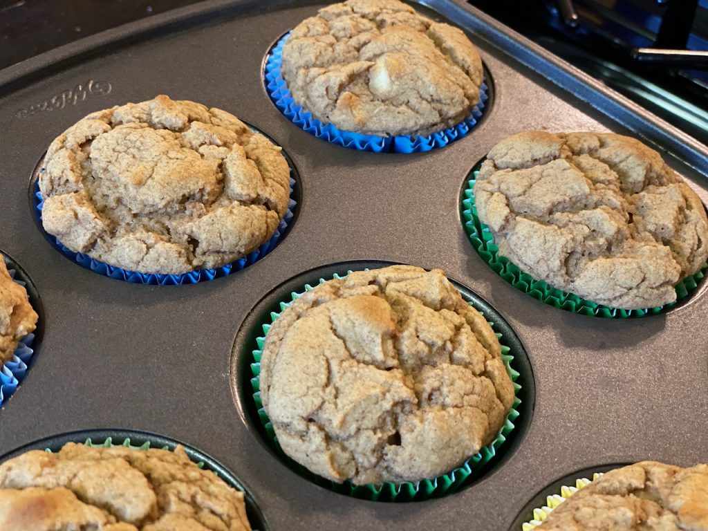 Muffins in the pan